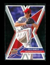 2008 UPPER DECK X Die Cut Baseball Card #74 COLE HAMELS Philadelphia Phi... - £7.87 GBP