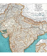 India Ceylon Burma 1935 Subcontinent Asia Map Calcutta 14 x 11&quot; LGAD99 - $915.35 MXN