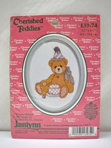 Janlynn Cherished Teddies Birthday Bear Cross Stitch Kit #139-74 - NEW w/Frame - $6.60