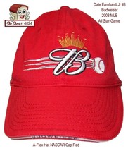 Dale Earnhardt Jr #8 Budweiser 2003 MLB A-Flex Red Hat Chase Authentics - $15.95