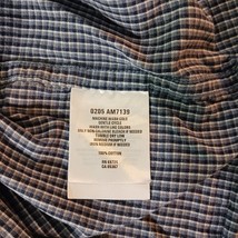 Columbia AM7139 Men's Black & Gray Cotton Plaid Button Down Collar Shirt Sz 2XL image 5