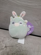 Squishmallows Miley the Llama 3.5&quot; Clip-On Keychain Plush Toy Easter 2023 - $7.00