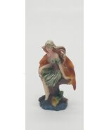 4.75" Inch Mini Moth Fairy Pixie with Relaxed Autumn Orange Wings Figuri... - $13.72