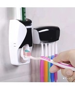 Bathroom Lazy Wall Mount Toothbrush Holder Automatic Toothpaste Dispense... - $13.92 CAD