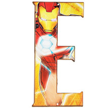 Iron Man Superhero Letter E Metal Sign Home Decoration Wall Decor Man Cave - £12.86 GBP