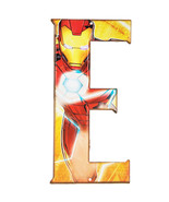 Iron Man Superhero Letter E Metal Sign Home Decoration Wall Decor Man Cave - £12.50 GBP