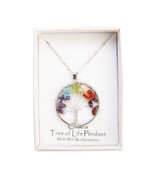 Gemstone Tree of Life Chakra Pendant - £16.53 GBP
