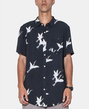 Zeegeewhy Men&#39;s Swan Graphic Shirt, Size M, Black, MSRP $79 - £22.36 GBP