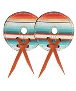 Showman Leather Bit Guards w/ Southwest Serape Print - $149.00