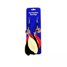 NCAA Teams Official Merch Team Gear Fan Feather Style Dangle Earring - £9.01 GBP