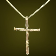 sterling silver cross necklace 16” - £35.35 GBP