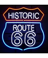 Historic Route 66 Highway Neon Sign 16&quot;x15&quot;  - £109.38 GBP