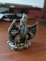 3.5&quot; resin Dragon desktop statue - £7.84 GBP