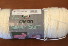 Caron Simply Soft 100% Acrylic Worsted weight yarn color 9902 Off White - £3.61 GBP