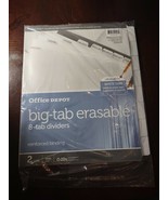 Office Depot Big-tab Erasable 8 Tab Dividers - $242.34 MXN