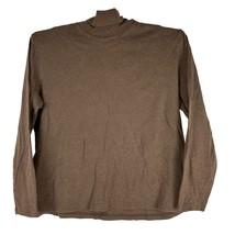St. John&#39;s Bay Men&#39;s Brown Long Sleeved Turtleneck Sweater Size XL - £11.01 GBP