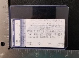 CARLOS SANTANA - VINTAGE AUGUST 22, 1988 CONCERT TICKET STUB - €8,54 EUR