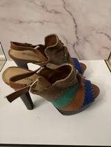 Diva Lounge ultra high open toe sling back shoes size 8 - $291.75 MXN