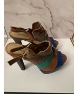 Diva Lounge ultra high open toe sling back shoes size 8 - $291.75 MXN