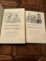 Antique Book Lot Beth Brown Wonderful World of Dogs &amp; Cats 1961 Vintage ... - £17.04 GBP