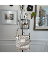 NWOT Coach Signature 1941 C Canvas Logo Champagne Beige Ivory Crossbody ... - $872.10 MXN