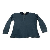 Old Navy Toddler Boys Blue Long Sleeved 1/4 Button Top Size 3T - £13.23 GBP