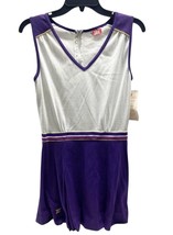 NOS Vintage TAIL Tennis Dress Purple White Zip Back Small Made in USA - $19.79