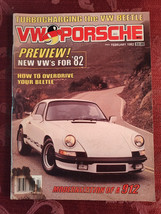 Rare VW and PORSCHE Magazine February 1982 912 Volkswagen Bug-In - £11.49 GBP