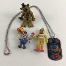 Five Nights At Freddy&#39;s Deluxe Collectible Mini Figures Bonnie Dog Tag Chica Lot - £23.70 GBP