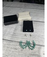 Avon Bohemian Princess White Earrings 2 Piece - €10,42 EUR