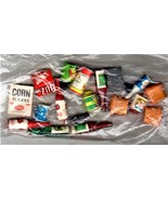 Lot of 28 doll House kitchen Food Products &amp; Tea set - $181.74 MXN