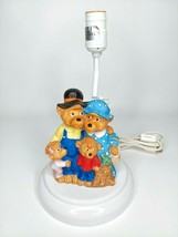 Vintage Bernstein Bears Family Table Lamp No Shade Nursery Bedroom Nightstand - £22.94 GBP
