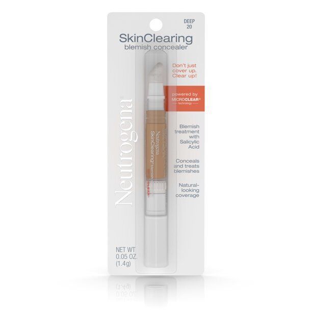 Neutrogena Skin Clearing Blemish Concealer Makeup, Deep 20,.05 Oz Item image 3