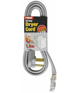 Prime Rd100306l 6&#39; 10/3 Srdt Gray 30 Amp Dryer Cord,No RD100306L - €16,87 EUR