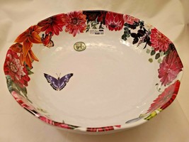 Michel Design Works Serveware SWEET FLORAL MELODY Melamine Bistro Servin... - £30.01 GBP