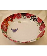 Michel Design Works Serveware SWEET FLORAL MELODY Melamine Bistro Servin... - $37.99