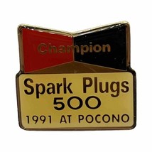 1991 Champion Spark Plug 500 Pocono Raceway Long Pond Race Racing Lapel Hat Pin - £6.21 GBP
