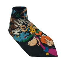 Vintage Flintstones Hanna Barbera 100% Silk Men&#39;s Neck Tie Cartoon Wilma... - $22.75