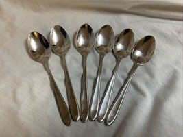 6 Lauffer Towle 18/8 Stainless Steel Germany Teaspoons - £13.41 GBP