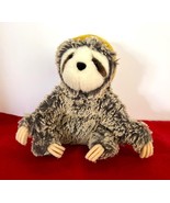 Vintage Plush 3 Toed Sloth Brown Fur White Face Gold Winter Knit Cap Dou... - $224.87 MXN