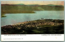 View From Sugar Loaf Mountain Campbellton New Brunswick Canada UDB Postcard G10 - £3.85 GBP