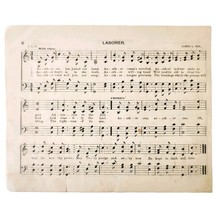 1881 Laborer Victorian Sheet Music Ohio State Grange Agriculture 1st Ed ... - $19.99