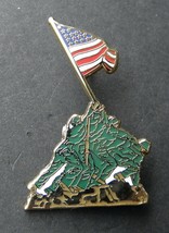 Iwo Jima Memorial Us Marine Corps Usmc Marines Color Lapel Pin Badge 1.25 Inches - £4.33 GBP