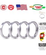 Precision Fit 4-Piece Wheel Hub Centric Rings 54.1 to 73.1mm - Silver Al... - $47.54 CAD