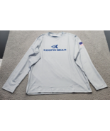 Koofin Gear Shirt Men&#39;s M Gray Stretch Long Sleeve Performance Fishing S... - €20,01 EUR