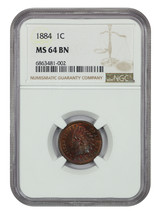 1884 1C NGC MS64BN - £201.78 GBP