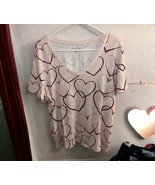 Tommy Hilfiger Women&#39;s T-Shirt pink hearts Print Light Pink Size 1X  EUC - $29.12 CAD