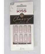 KISS Classy Nails Pink Ombre Coffin Shape, Long, KCS01, *slight box damage* - $162.35 MXN