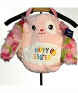 Glow Guards Easter Basket Pail Ultrasoft Furry Bunny Basket for Easter Egg - $17.76 CAD