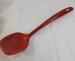 Dansk red serving spoon solid melamine red plastic cooking utensil scoop... - $20.00